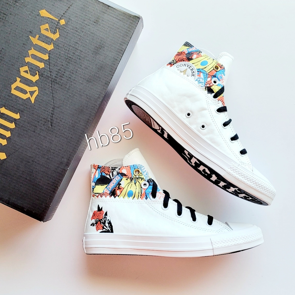 Converse CTAS Hi 'Mi Gente' White Multicolor Black Women's 8